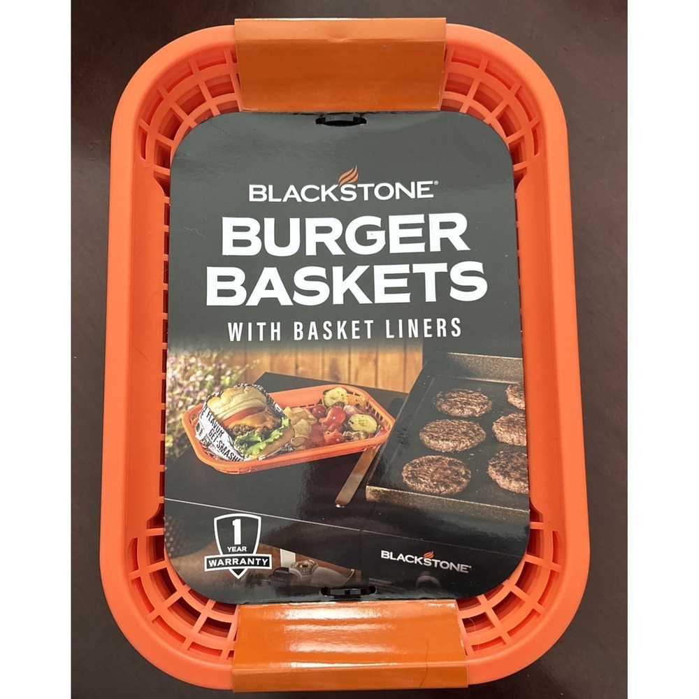 Blackstone 5637 Burger Baskets (4 Count) with Liners (20 Count) NEW